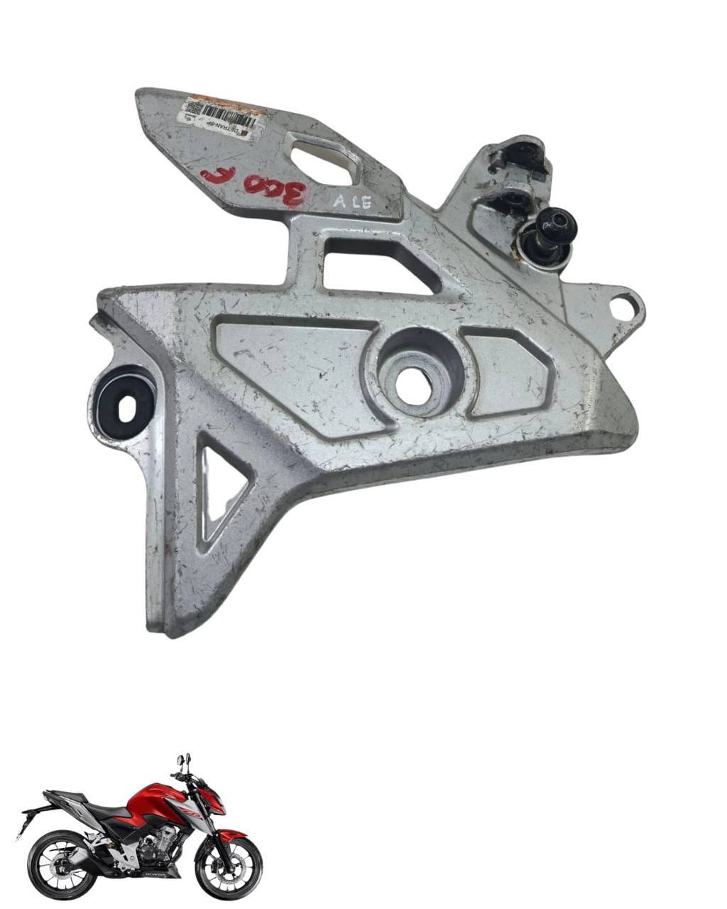 Suporte Pedaleira Bacalhau Cb Twister 300 2025 Esquerda 9106