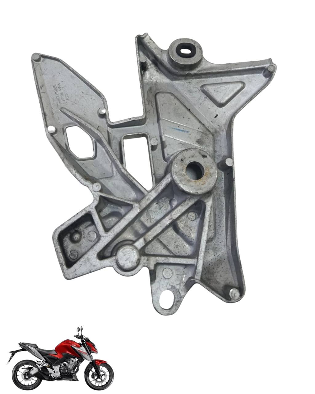 Suporte Pedaleira Bacalhau Cb Twister 300 2025 Esquerda 9106 2