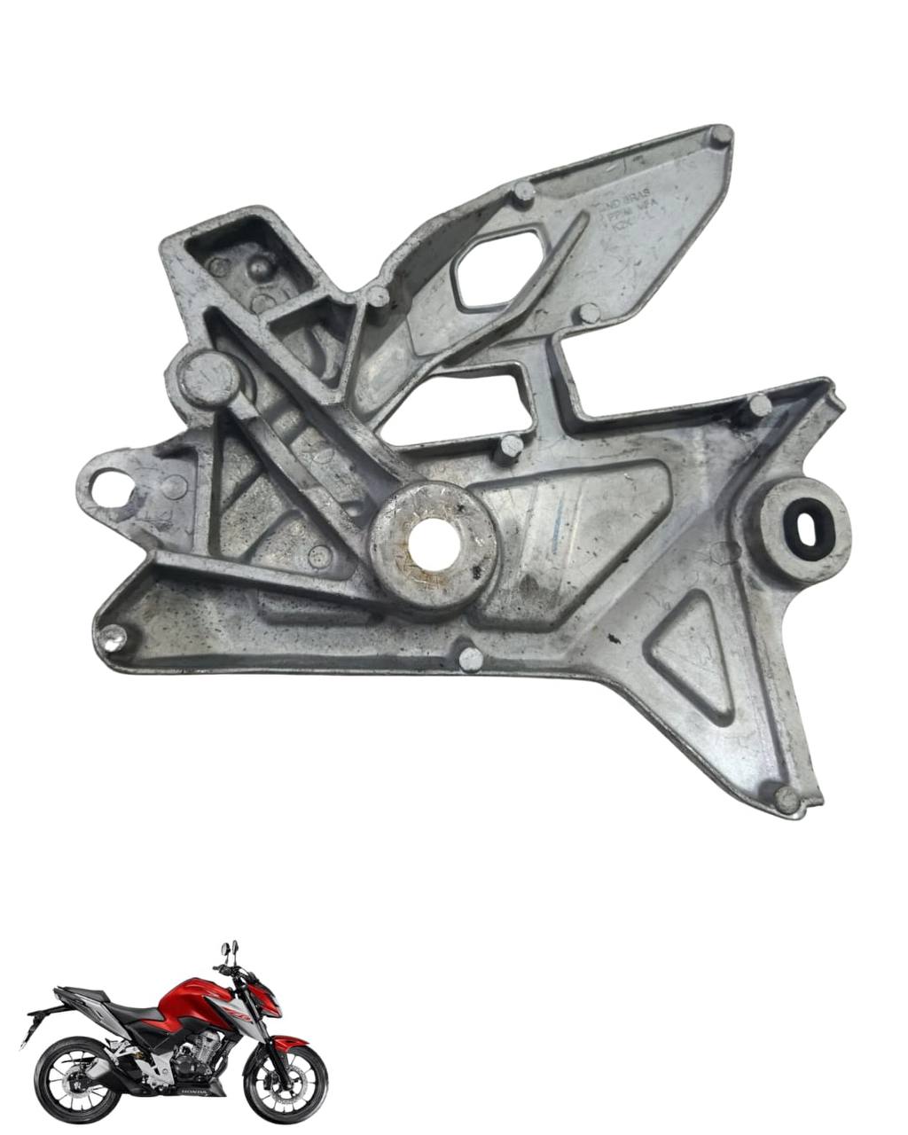 Suporte Pedaleira Bacalhau Cb Twister 300 2025 Esquerda 9106 3