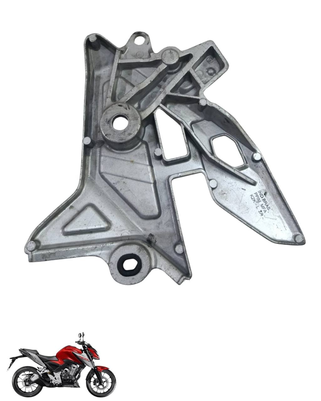 Suporte Pedaleira Bacalhau Cb Twister 300 2025 Esquerda 9107