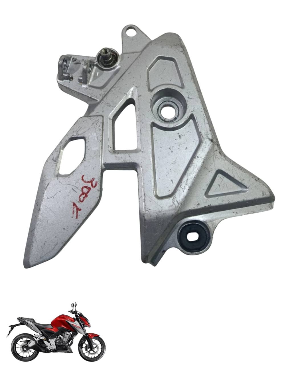 Suporte Pedaleira Bacalhau Cb Twister 300 2025 Esquerda 9107