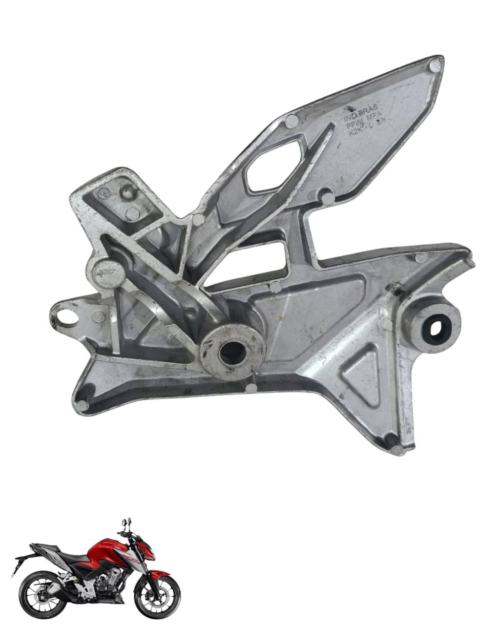 Suporte Pedaleira Bacalhau Cb Twister 300 2025 Esquerda 9107 3
