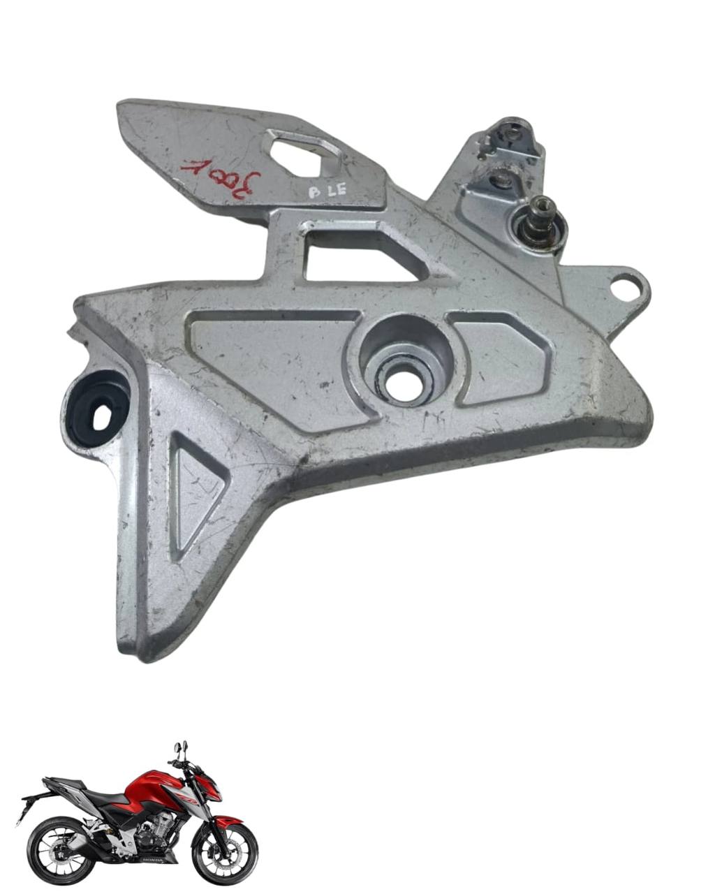 Suporte Pedaleira Bacalhau Cb Twister 300 2025 Esquerda 9107 4