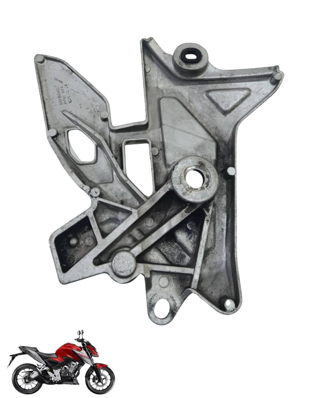 Suporte Pedaleira Bacalhau Cb Twister 300 2025 Esquerda 9108 2