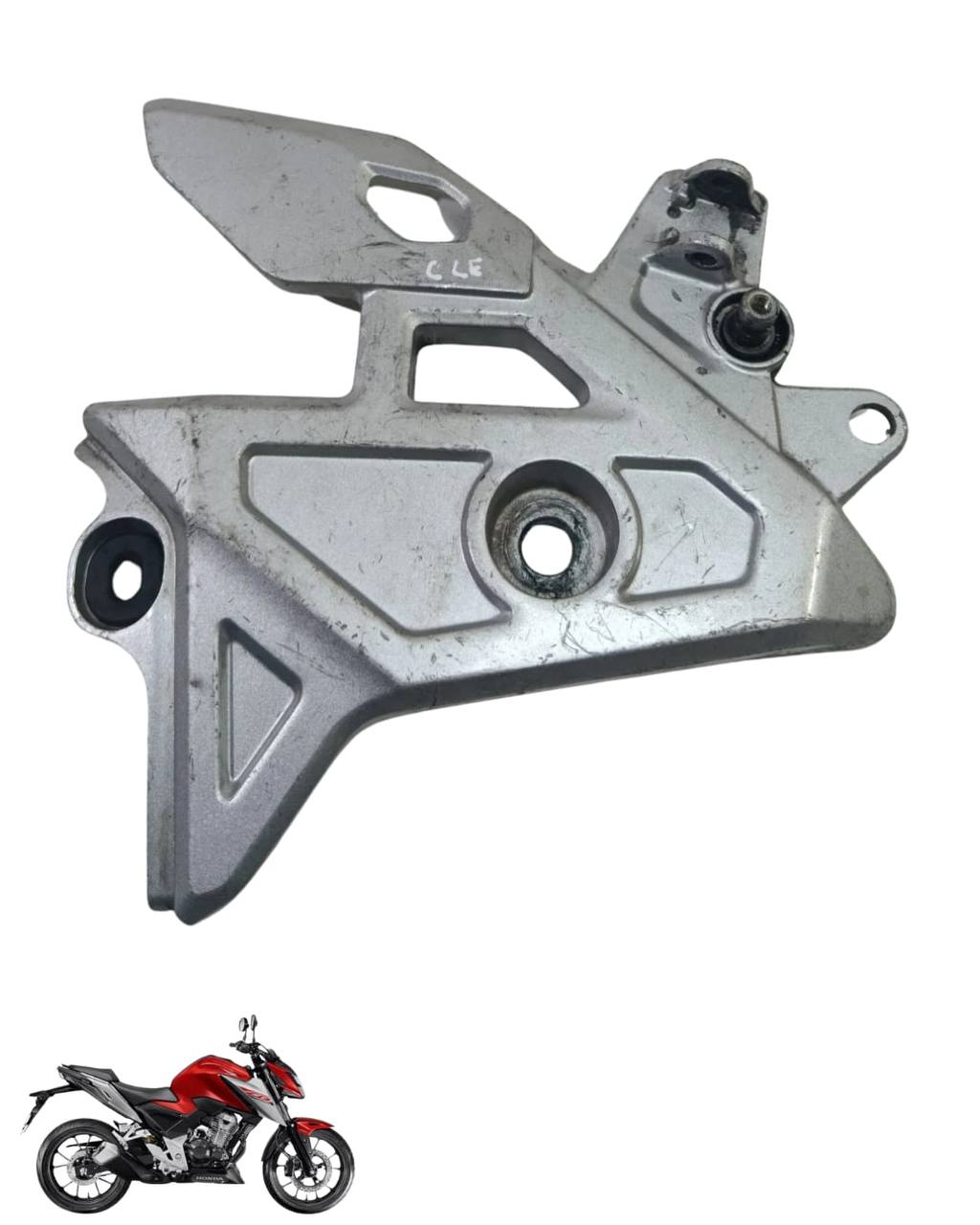 Suporte Pedaleira Bacalhau Cb Twister 300 2025 Esquerda 9108 4