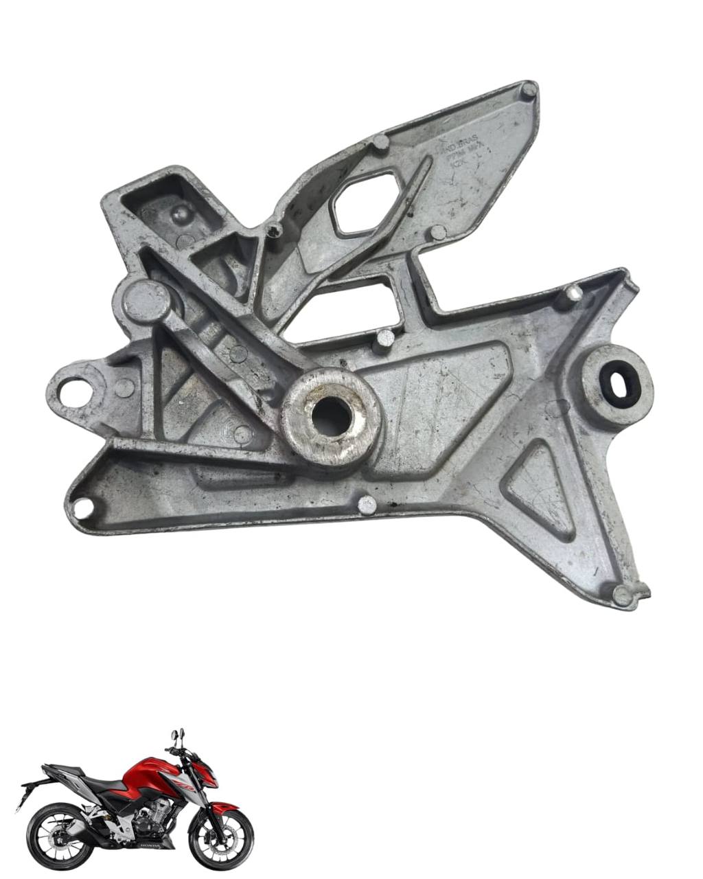 Suporte Pedaleira Bacalhau Cb Twister 300 2025 Esquerda 9109 2