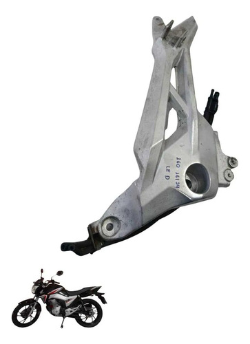Pedaleira Traseira Direita Honda Cg 160 2016 A 2024 7629 2