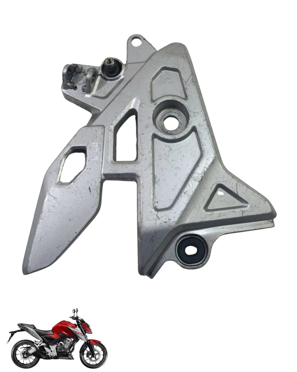 Suporte Pedaleira Bacalhau Cb Twister 300 2025 Esquerda 9110