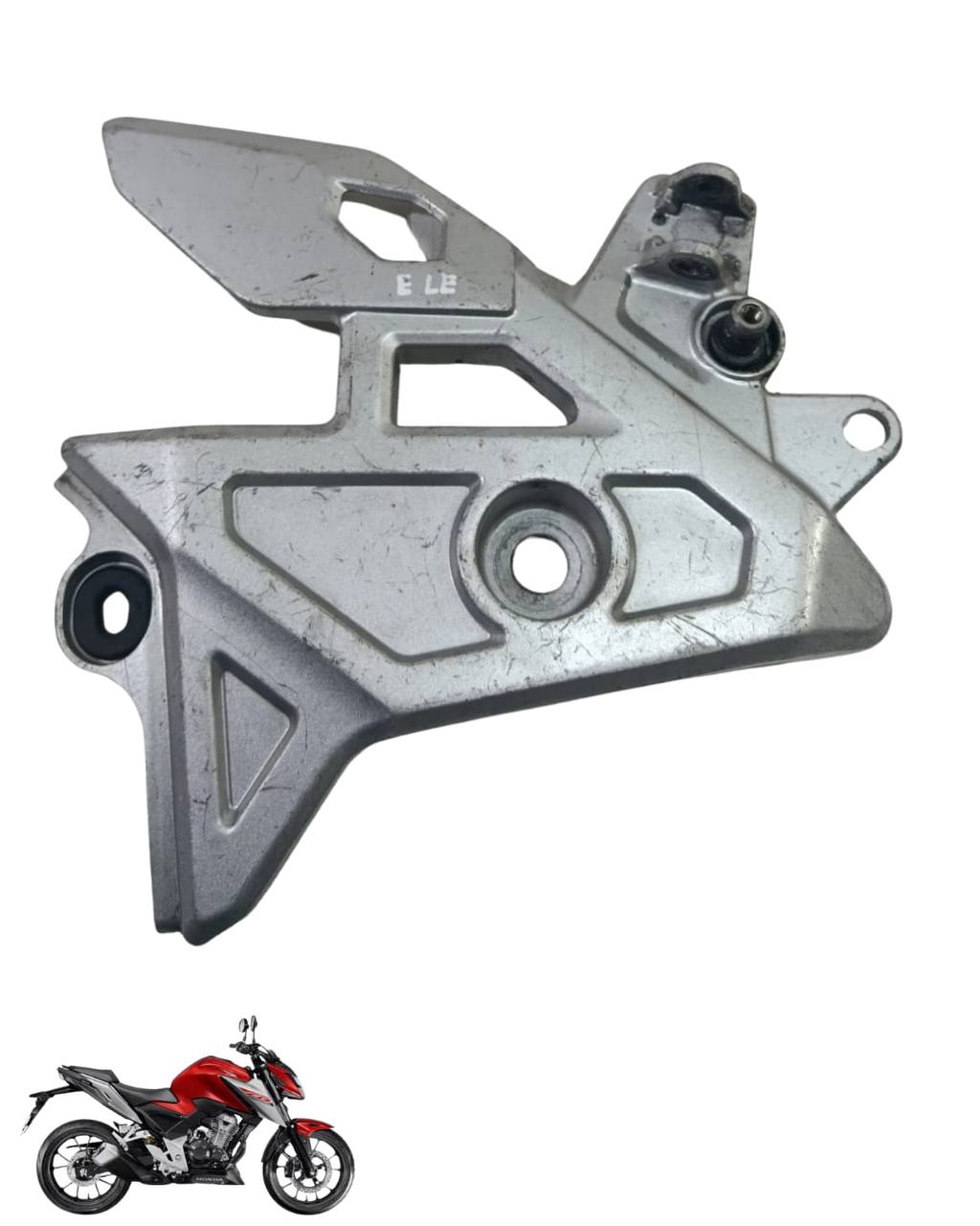 Suporte Pedaleira Bacalhau Cb Twister 300 2025 Esquerda 9110 4
