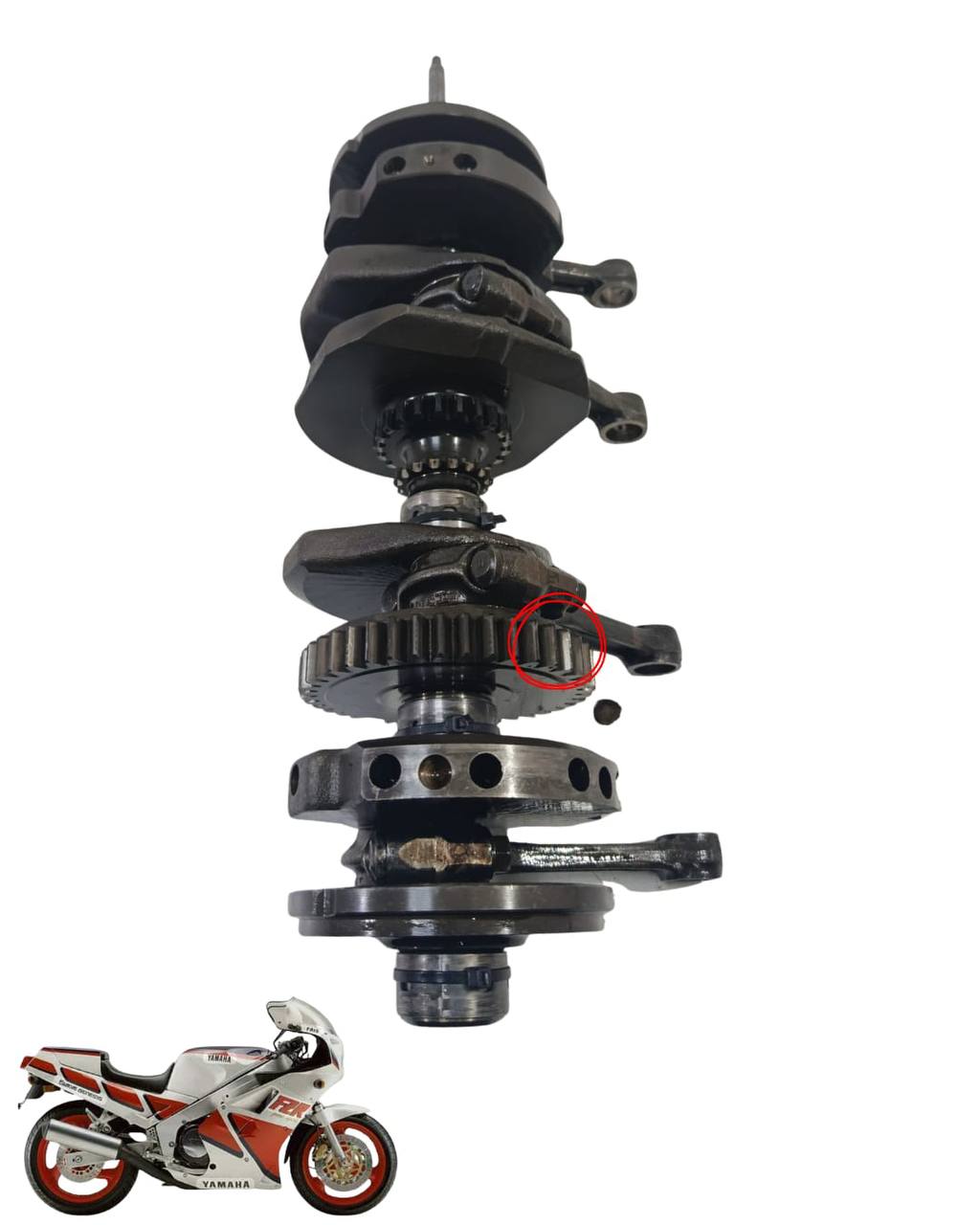 Virabrequim Com Avaria Fzr1000 1988 9133 2