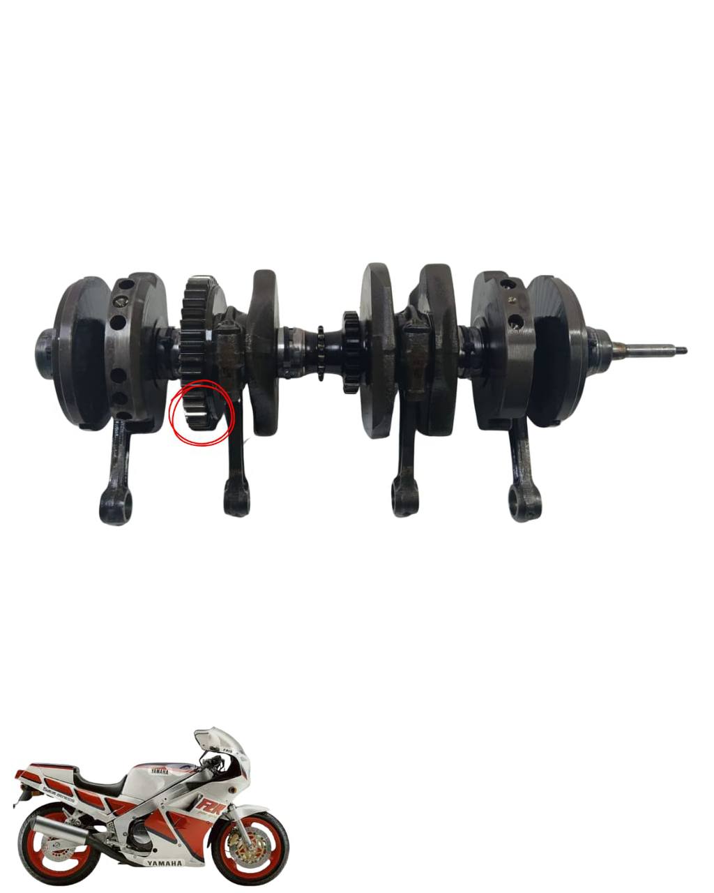 Virabrequim Com Avaria Fzr1000 1988 9133 3