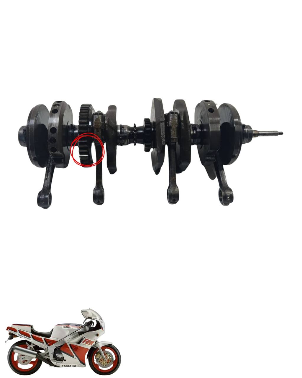 Virabrequim Com Avaria Fzr1000 1988 9133 4
