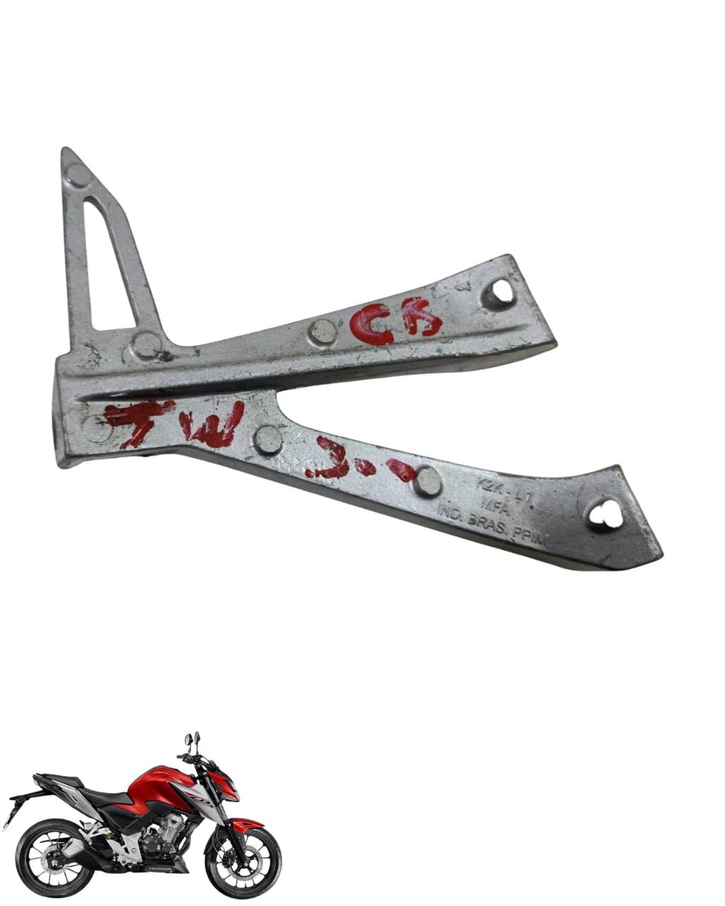 Suporte Pedaleira Esquerda Cb 300 F 2023 2025 9190 2