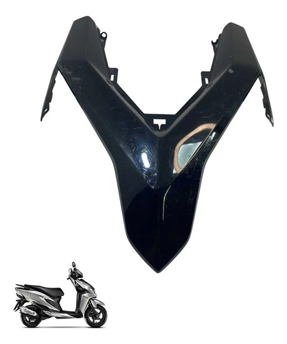 Carenagem Frontal Do Farol Elite 125 Vermelha -4438 Preto