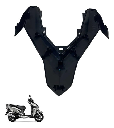 Carenagem Frontal Do Farol Elite 125 Vermelha -4438 Preto 4