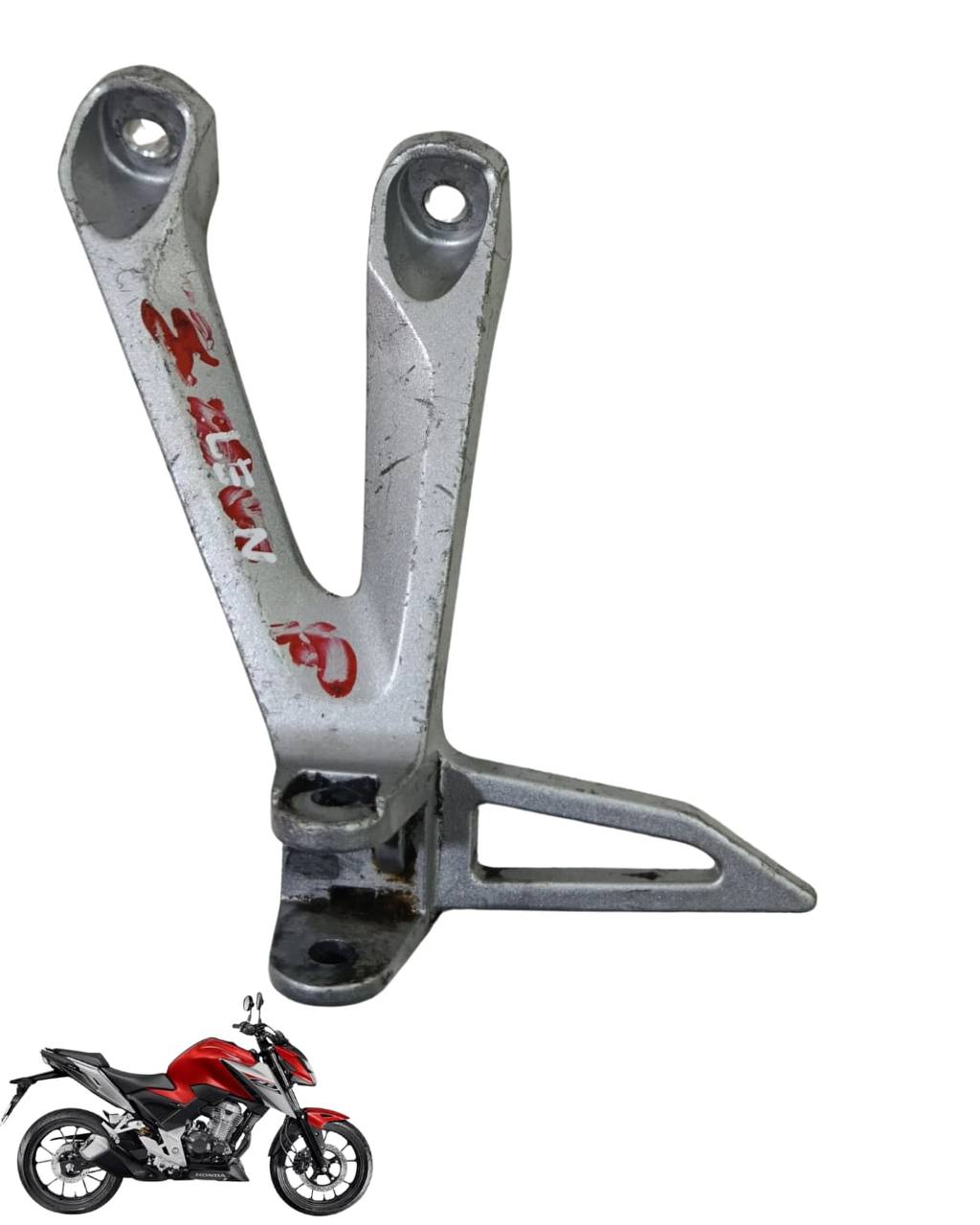Suporte Pedaleira Esquerda Cb 300 F 2023 2025 9191 2