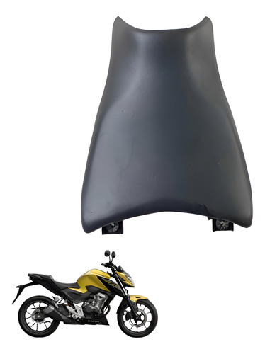 Banco Piloto Dianteira Honda Cb 300f C/detalhe -998 Preto