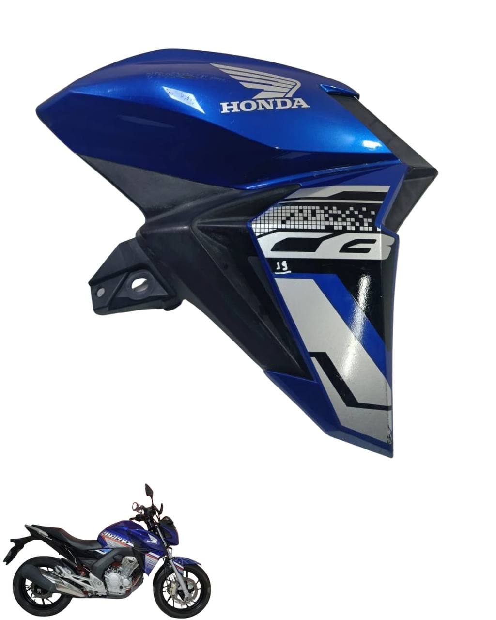 Aba Tanque Lado Direito Cb 250 F Twister 2018/2022 9452