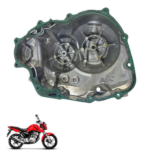 Tampa Embreagem Honda Cg 160 Original Cinza -4392 3
