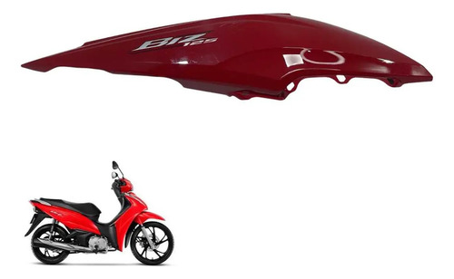 Tampa Lateral Direita Honda Biz 125 2018 Vermelho -3583 Vermelho