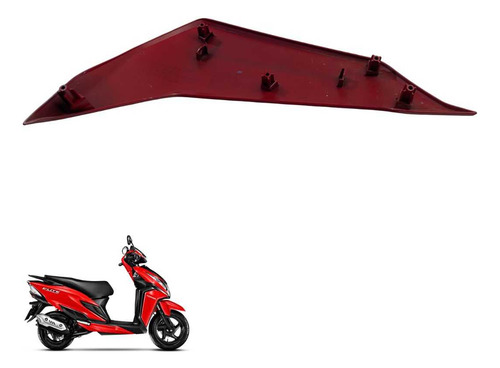 Tampa Lateral Direita Honda Biz 125 2018 Vermelho -3583 Vermelho 4