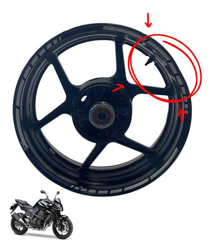 Roda Traseira Kawasaki Z 750 2012 Original 8