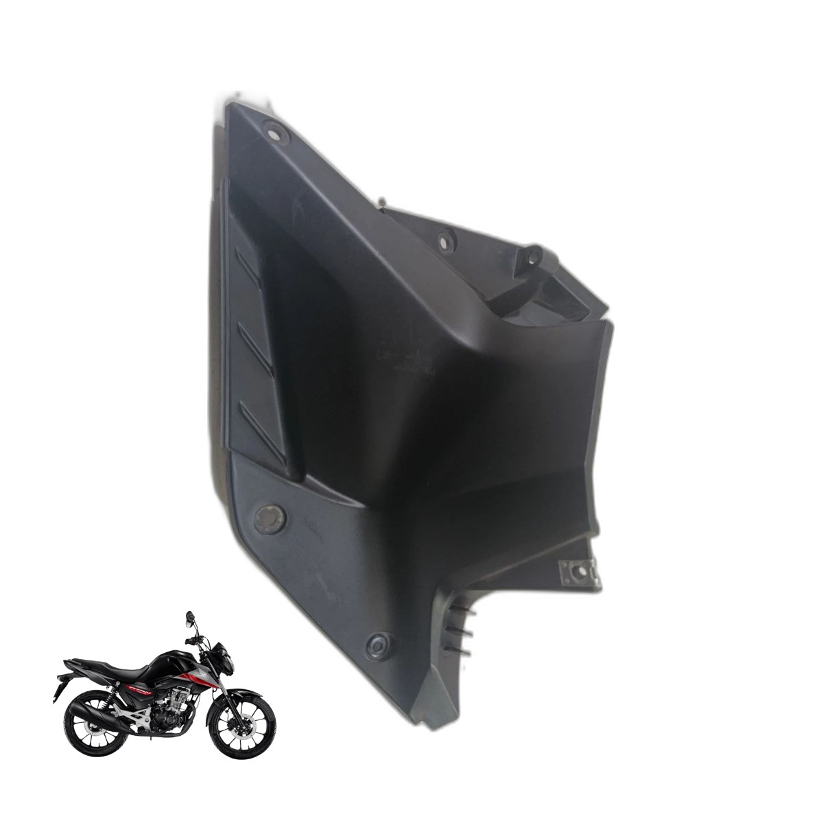 Carenagem complemento aba tanque esquerda Cg 160 2025 10054