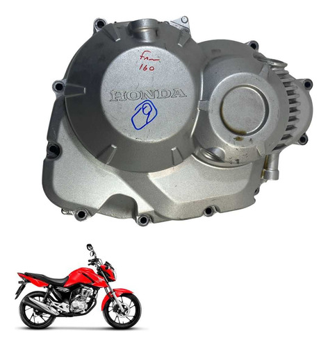 Tampa Embreagem Honda Cg 160 Original Cinza  -4397