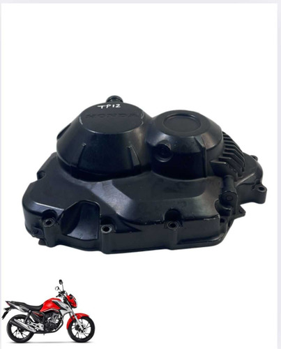 Tampa Embreagem Honda Cg 160 Titan Fan Cargo Original  -2873 Preto 2