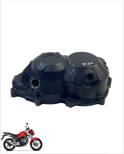 Tampa Embreagem Honda Cg 160 Titan Fan Cargo Original  -2873 Preto 3