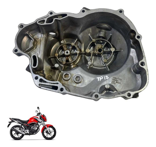 Tampa Embreagem Honda Cg 160 Titan Fan Cargo Original  -2873 Preto 4