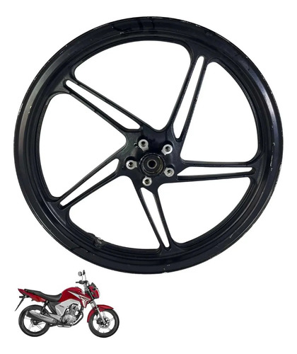 Roda Dianteira Honda Cg 150 2015 Original -1526 3