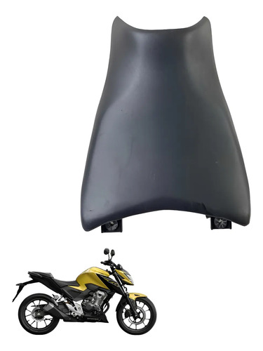 Banco Piloto Dianteira Honda Cb 300f C/detalhe -998 Preto