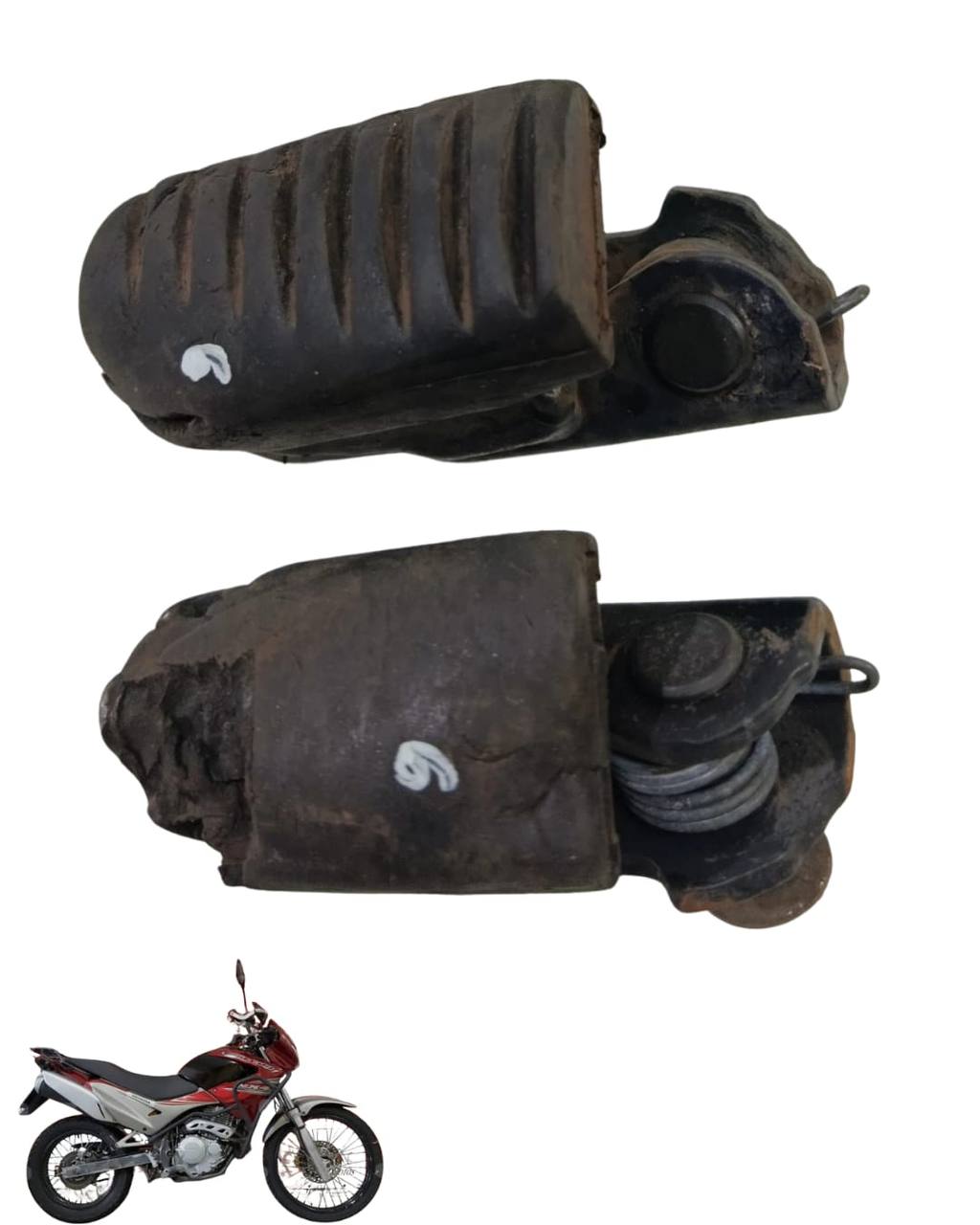 Par Pedaleira Dianteira Falcon 400 2000 2008 9204 2