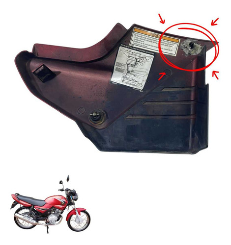 Tampa Lateral Esquerda Yamaha Ybr 125  2008   -4034 5