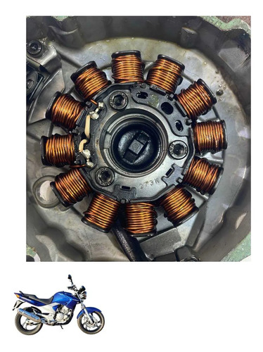 Tampa Estator Yamaha Fazer 250 2008 6130 Original Cinza 4