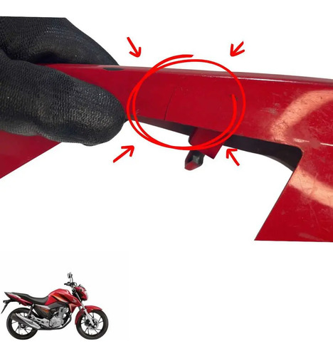 Rabeta Traseira Esquerda Honda Cg 160 Titan C/detalhe -4222 3