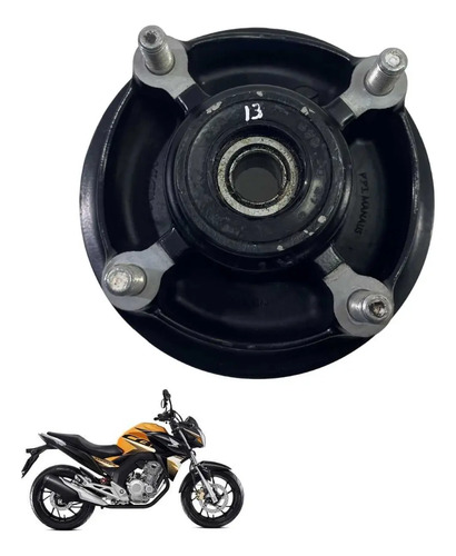 Flange Coroa Contra Choque Honda Cb250 Original -1229 Preto Preto 2