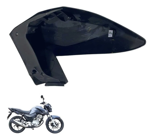 Abs Tanque Direita Preta Honda Cg Fan 160 2017 5273 2