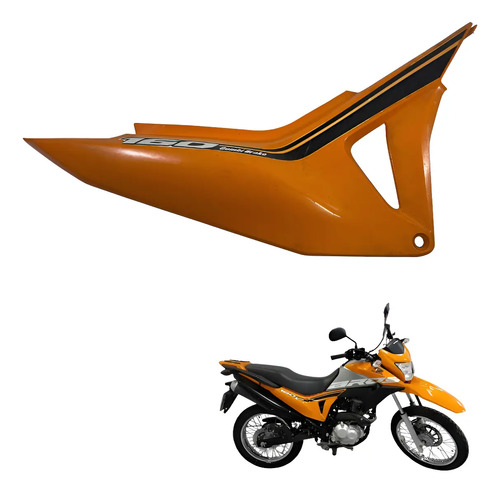 Tampa Lateral Lado Direita Da Honda Bros 160 Laranja -795