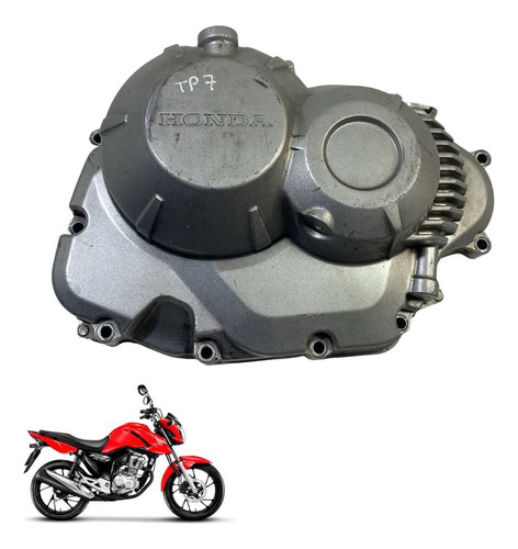 Tampa Embreagem Honda Cg 160 Titan Fan Start Original  -2884 Prata