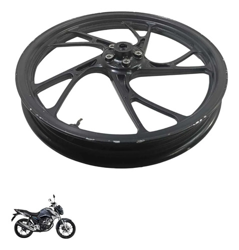 Roda Dianteira Honda Cg 160 2023 Original 4851 Preto 2