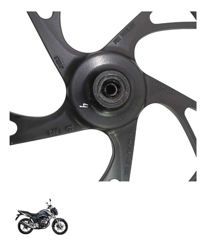 Roda Dianteira Honda Cg 160 2023 Original 4851 Preto 3