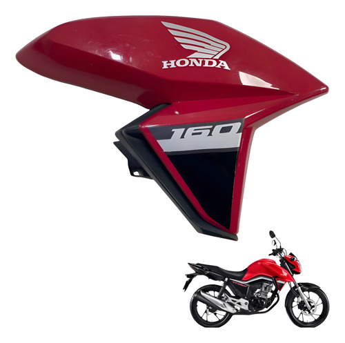 Aba Tanque Direita Titan 160 2023 Vermelho C/avaria -1075