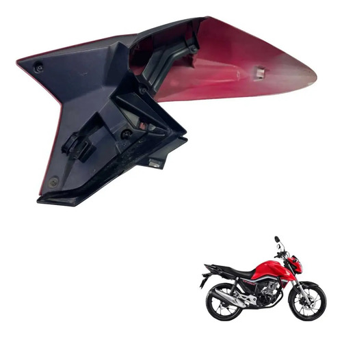 Aba Tanque Direita Titan 160 2023 Vermelho C/avaria -1075 2