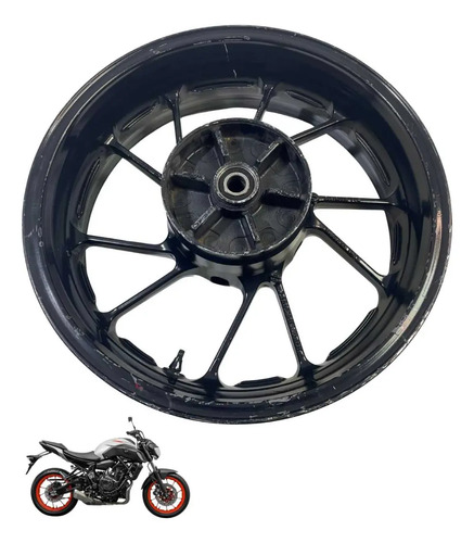Roda Traseira Yamaha Mt 07 Original -1555