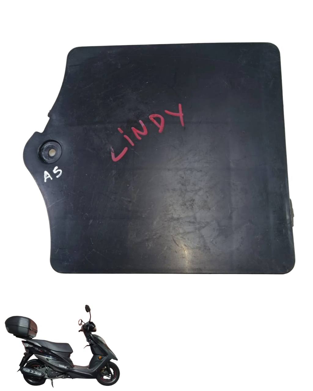 Acabamento Tampa Bateria Haojue Lindy 2019/2024 9677 2