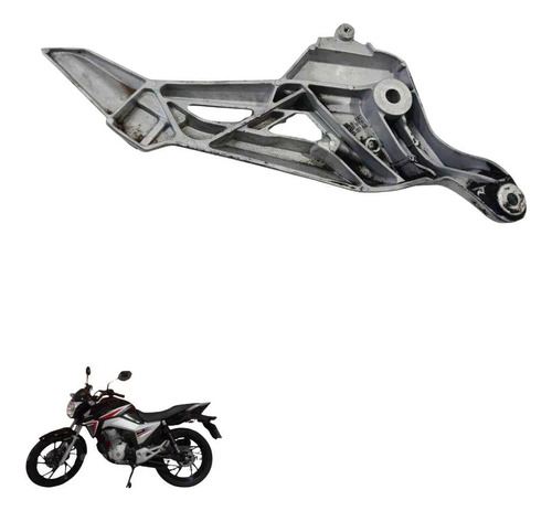 Pedaleira Traseira Direita Cg Honda Titan 160 2016 2024 7636 2