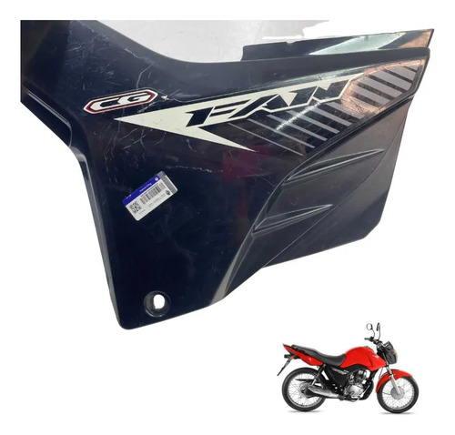 Carenagem Lateral Esquerda Honda Cg 160 Original   -2717 Preto 2