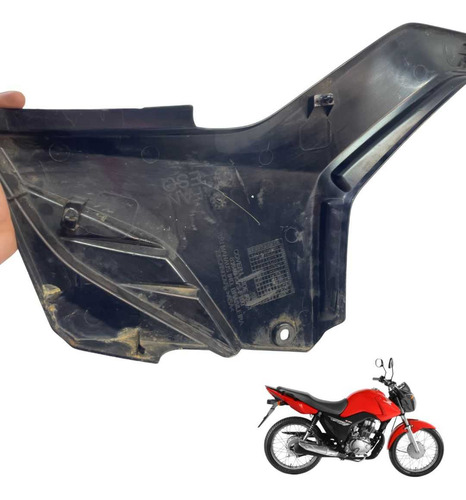 Carenagem Lateral Esquerda Honda Cg 160 Original   -2717 Preto 3